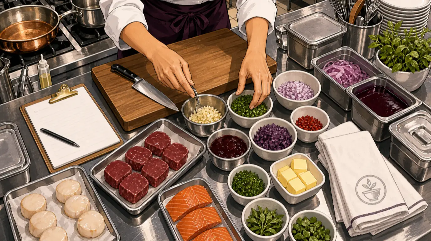 Mise en Place: Meaning and How Restaurant Kitchens Use It