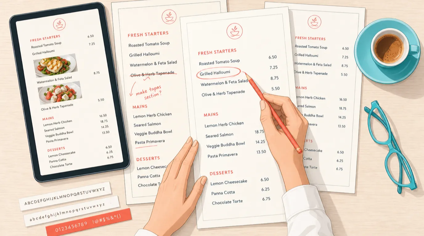 Restaurant Menu Design: What Sells